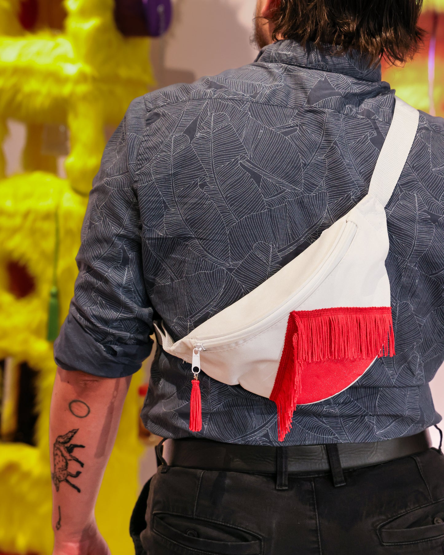 Fringe Fanny Pack - White