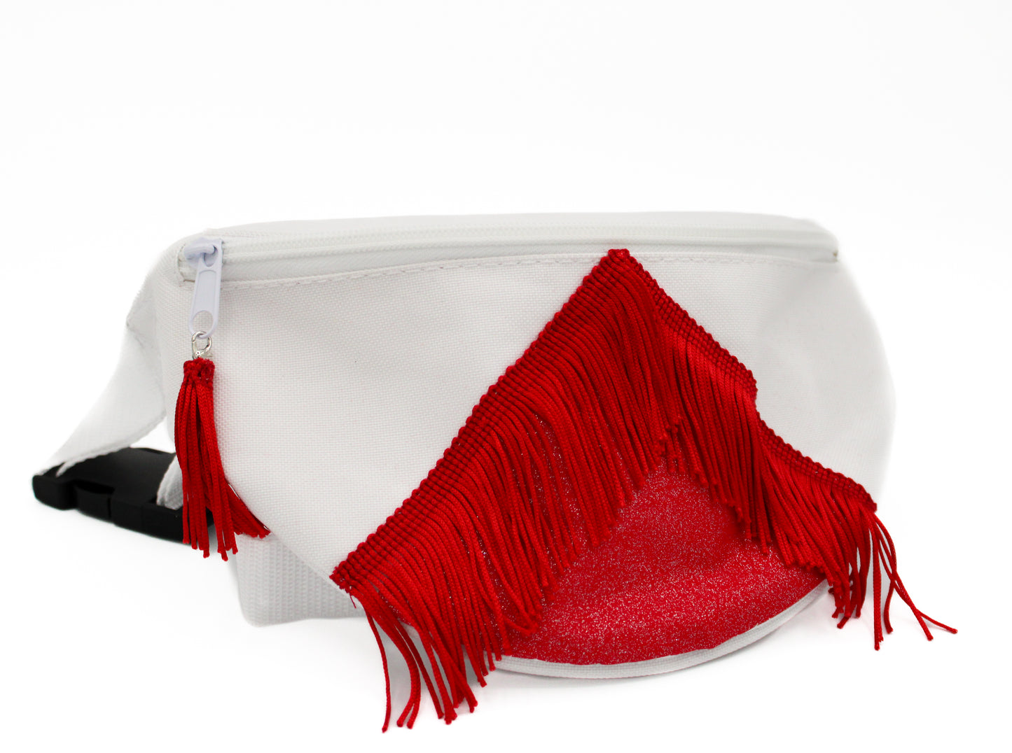 Fringe Fanny Pack - White
