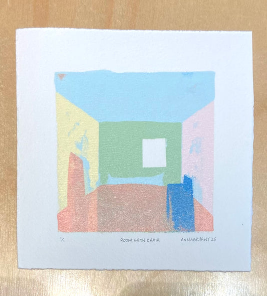Room with Chair (6x6) print by Anna Bryant