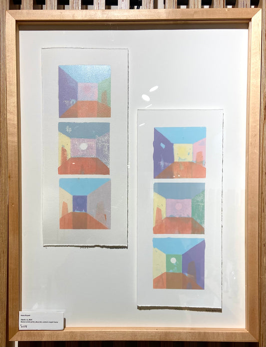 Stacks (framed) print by Anna Bryant