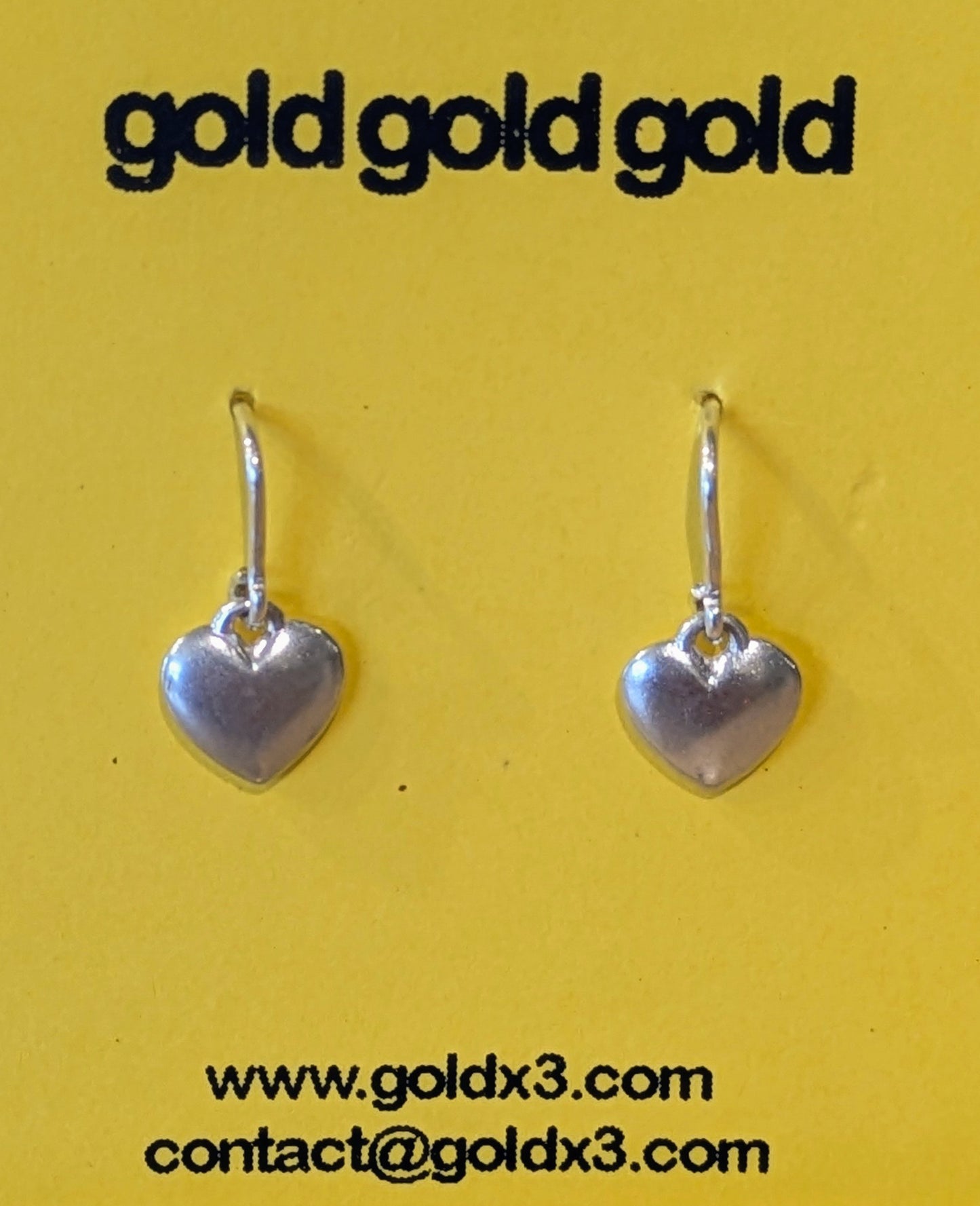 Heart Earrings by goldgoldgold