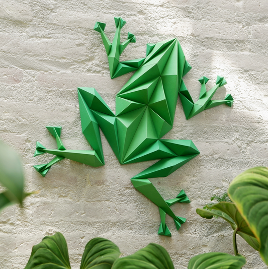 3D PaperCraft Origami Models, Frog (Wall Art)