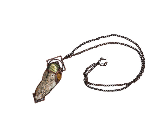 Labradorite, Ocean Jasper,Tiger's Eye necklace by Nina Kawar