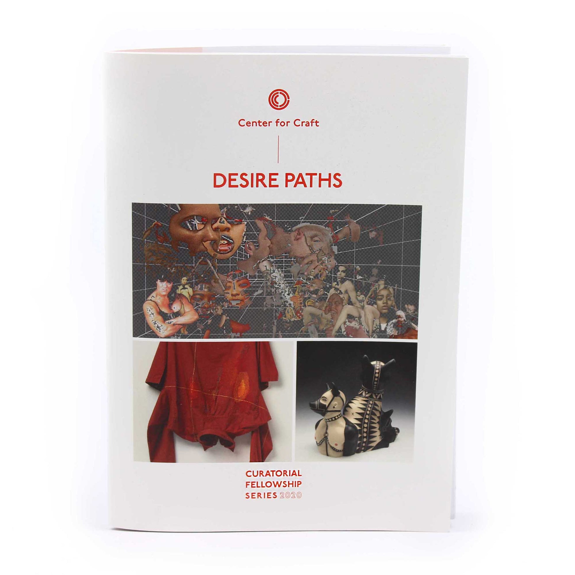 paper catalog including information about the "Desired Paths" Exibition