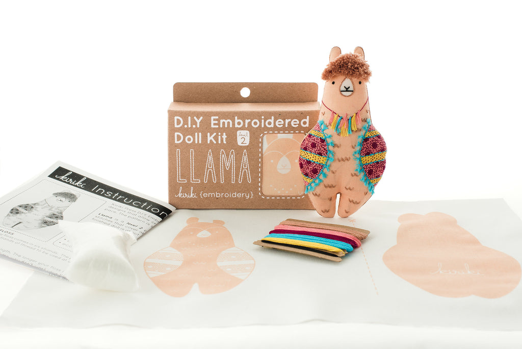 Embroidery Kit - Llama