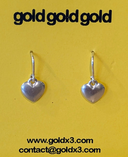 Heart Earrings by goldgoldgold