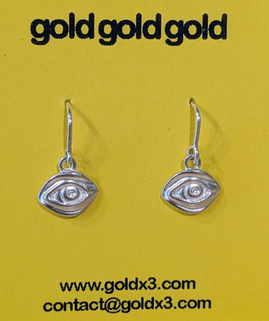 Eye Earrings by goldgoldgold