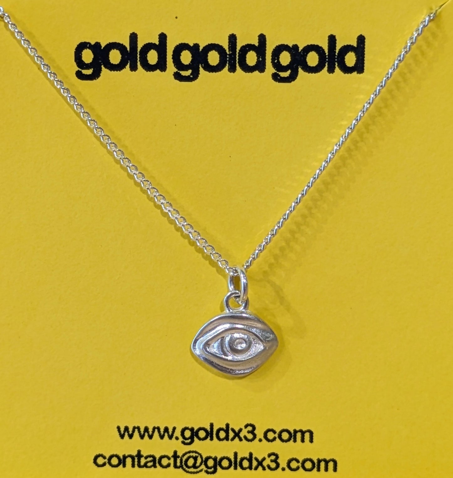 Eye Necklace by goldgoldgold