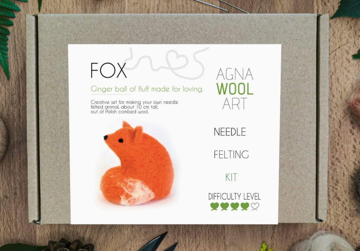 Needle Felting Kit, Fox