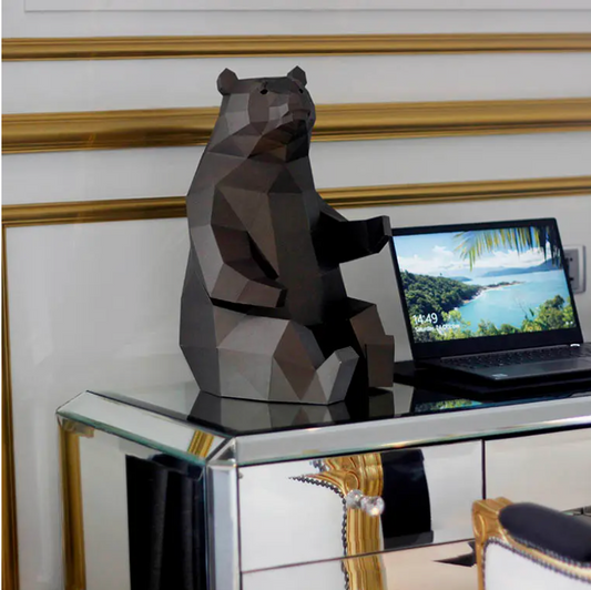 3D PaperCraft Origami Models, Bear