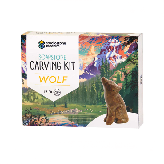 Wolf Soapstone Carving Kit