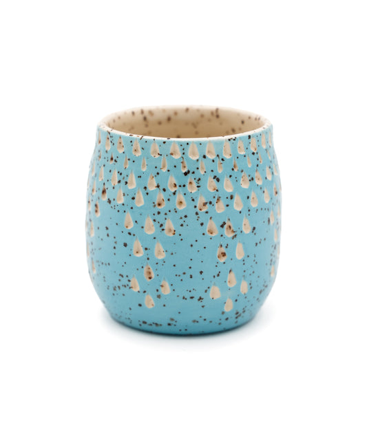 Turquoise carved cup