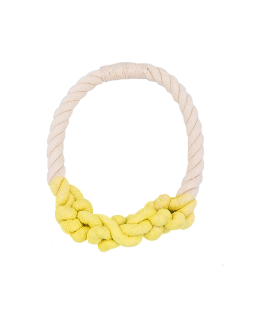 Rope Necklace Yellow by Tanya Aguiniga
