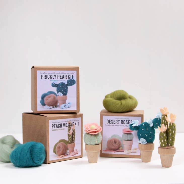 Needle Felting Kit, Peach Mojave