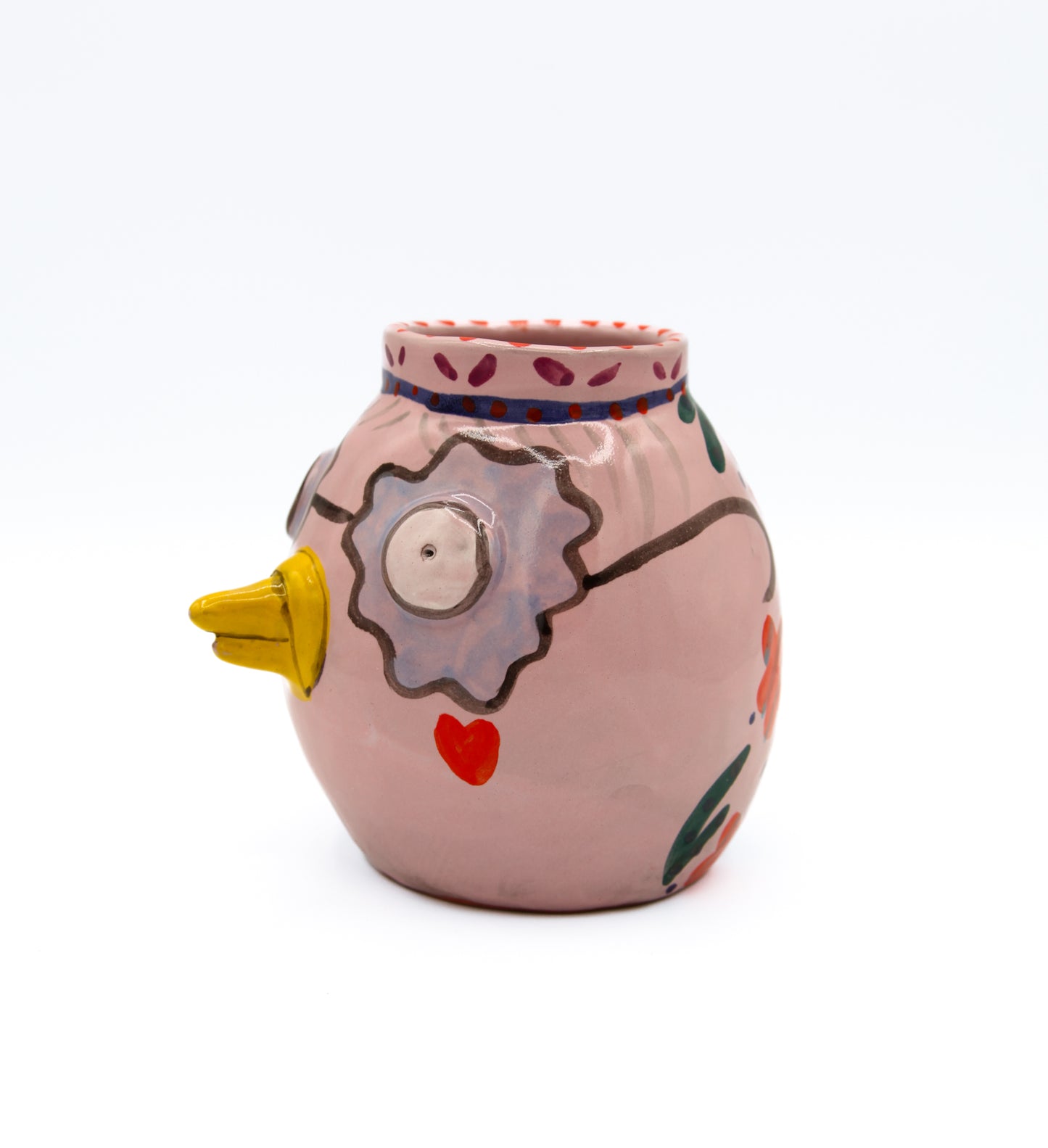 Pink Pigeon Vase