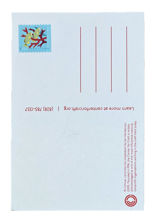 Center for Craft Postcard with stamp