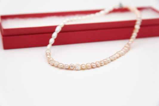 Venus Necklace: Pink & White