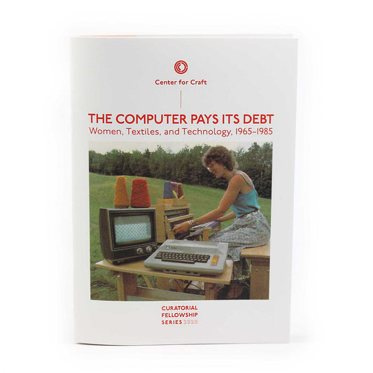 paper catalog including information about the "The Computer Pays Its Debt" exhibition