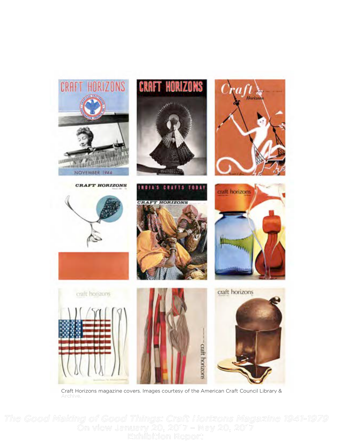 The Making of Good Things Exhibition Catalogue