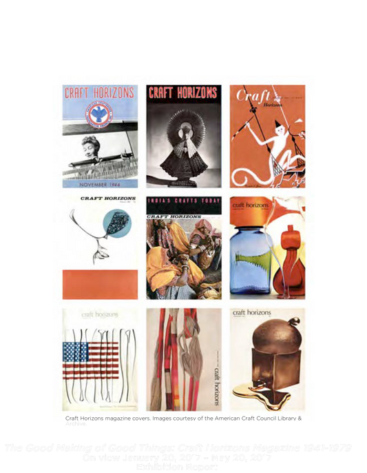 The Making of Good Things Exhibition Catalogue